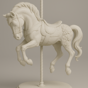CABALLO CARRUSEL 3D
